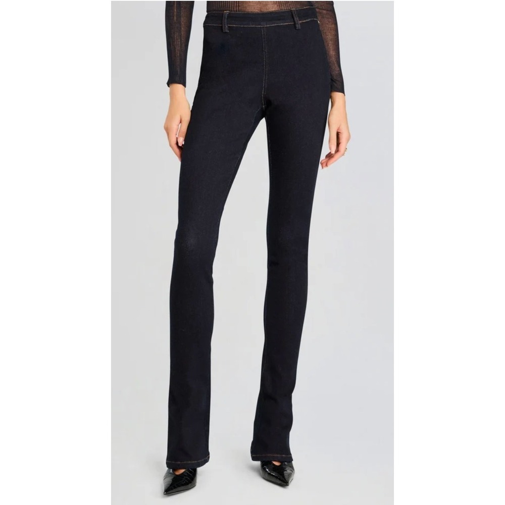 Retrofête Danica Pant Indigo Rinse Side Zip Flare Jeans Size 28 NWT Orig. $298